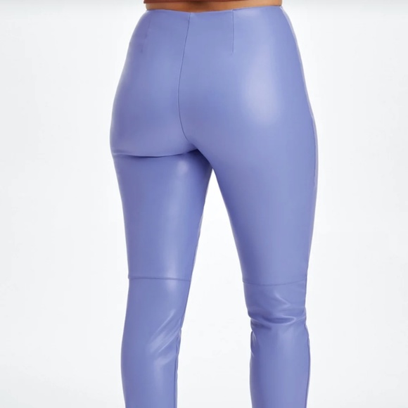 Fabletics NWT Purple Vegan Leather Legging Size Medium - Picture 3 of 9